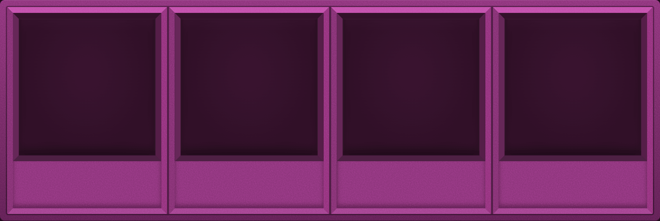 Punch Magenta Display Case (1x4)